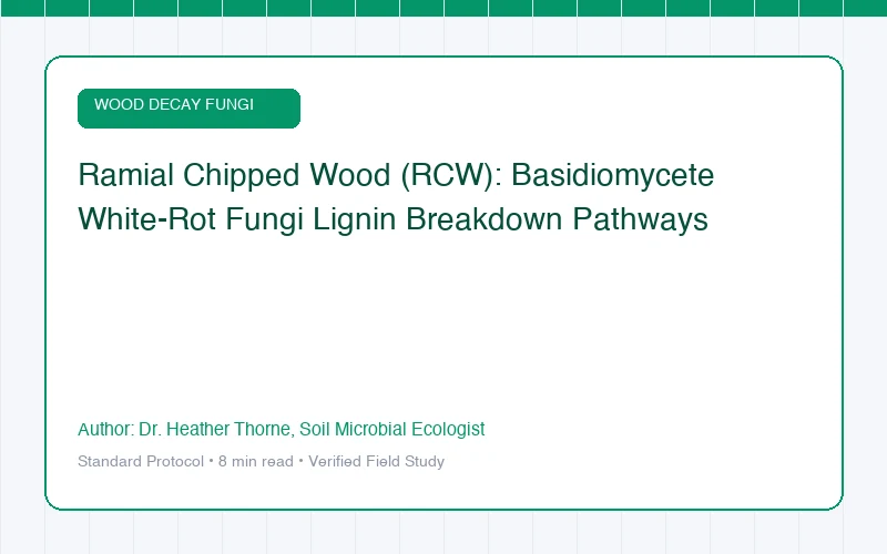 Ramial Chipped Wood (RCW): Basidiomycete White-Rot Fungi Lignin Breakdown Pathways